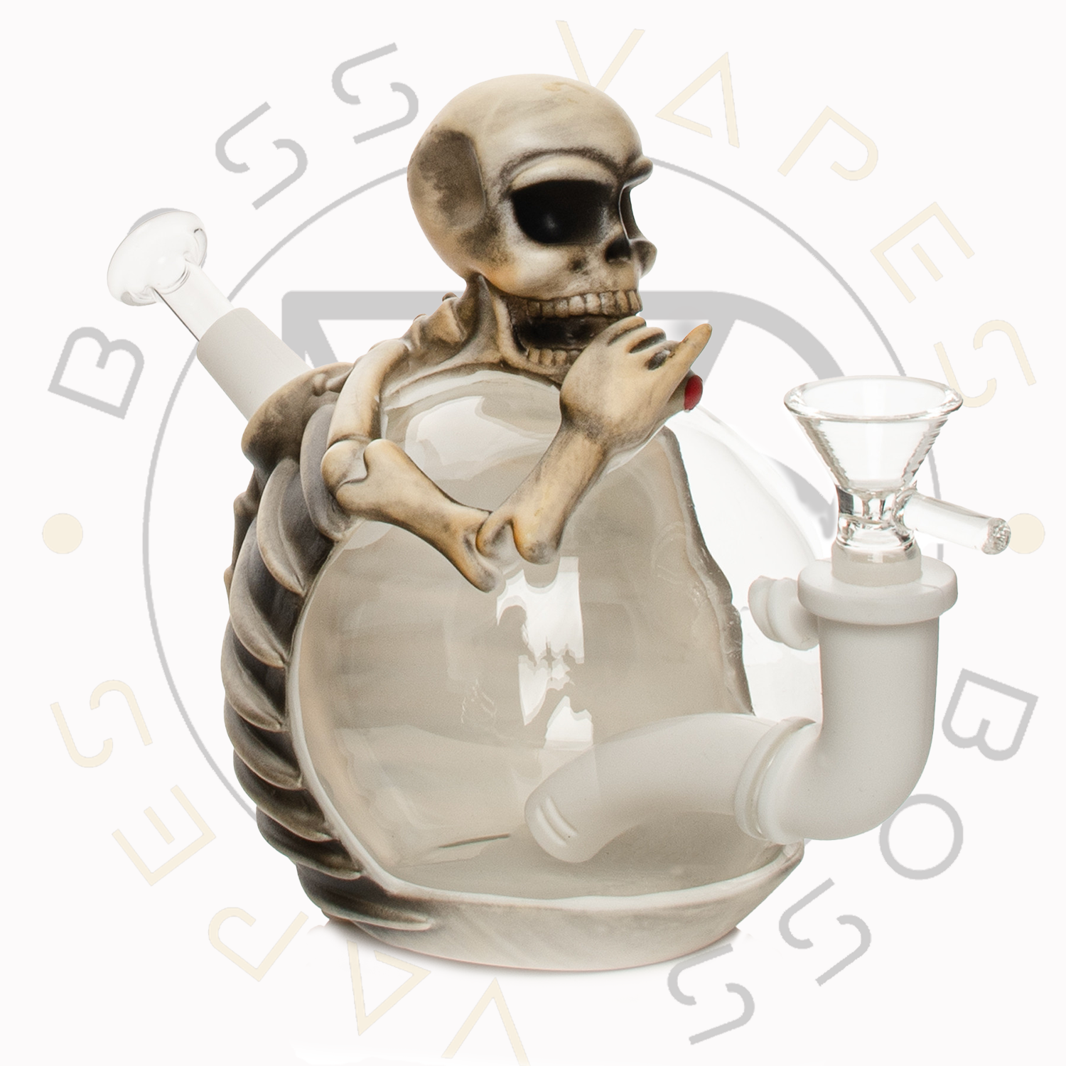 6" Skeleton Bubbler - SILICONE (TS203)